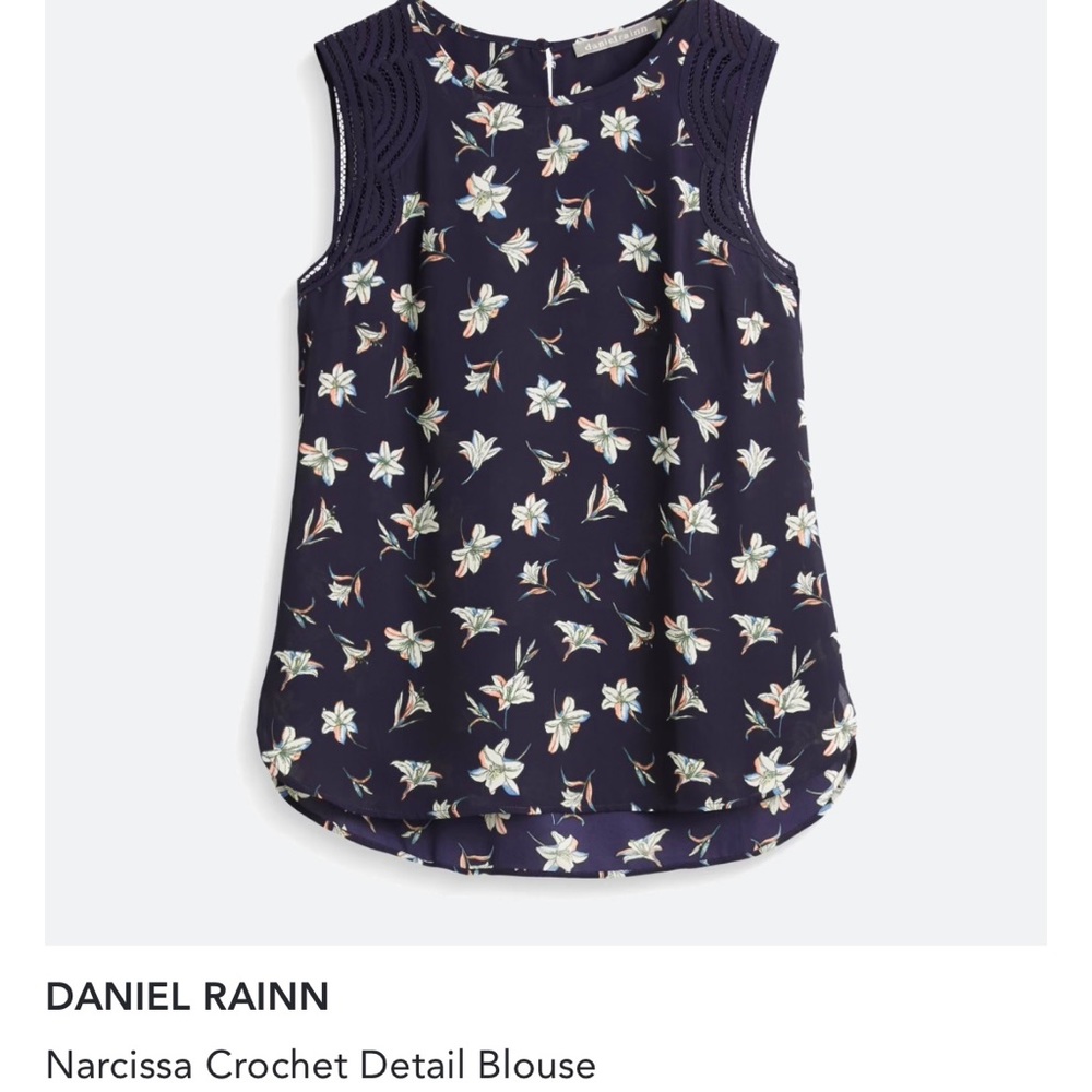 Daniel Rainn Narcissa Crochet Detail Blouse